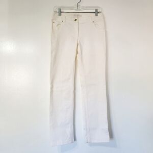 Valentino Roma Ivory Cotton Pants Size 4